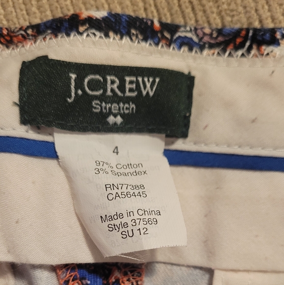 J Crew  Paisley Print Women's Shorts - Picture 4 of 4